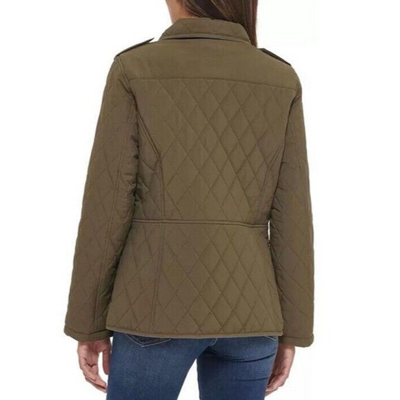 NWOT Tommy Hilfiger Women’s Quilted Jacket, Juniper Green, Size Medium - Picture 3 of 4